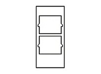 Hubbell Wiring HBLSI305BK FACEPLATE SNAP-IN SIEMONS BK