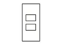 Hubbell Wiring HBLSI315BK FACEPLATE SNAP-IN SIEMON #2 BK