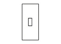 Hubbell Wiring HBLTO310SBK FACEPLATE SCREW MT TOGGLE BK