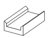 System Plast HC-2060-10 Chain and Cable Guide Chain Guide, 10' Length, White UHMW-PEChain and Cable Guide Chain Guide, 10' Lengt