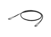 Hubbell Wiring HC6BK01 P-CORD NEXTSPEED CAT6 SLIM BK 1FT | High-Quality Networking Cable