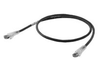 Hubbell Wiring HC6BK60 P-CORD NEXTSPEED CAT6 SLIM BK 60FT