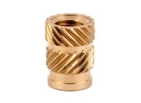 E-Z LOK HI-124-WH Threaded Insert for Plastic - Straight - Flush | Pack of 50