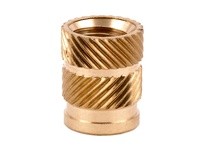 E-Z LOK HI-518-WH Threaded Insert for Plastic - Straight Flush | Pack of 25