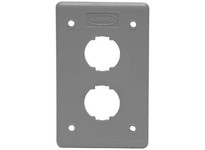 Hubbell Wiring HI24GY PLATE HI-IMPACT NON-M 1G 2P 4PT GY | Durable Industrial Supplies