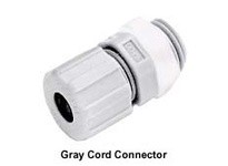 Hubbell Wiring HJ1005GPK25 JR Cord Connector .21-.28 | 25 Pack