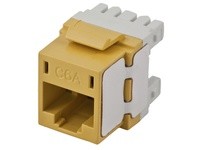 Hubbell Wiring HJ6AY25 JACK HJ6A CAT6A UNI YL 25PK