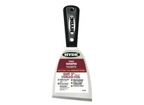 Hyde Tools 01440 Black & Silver 3" Stiff Scraper Stainless Steel