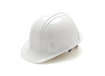 Pyramex HP14110 White SL Series Cap Style Hard Hat Standard Shell 4-Point Ratchet SuspensionWhite SL Series Cap Style Hard Hat S