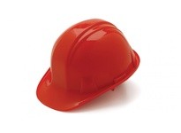 Pyramex HP14120 Red SL Series Cap Style Hard Hat Standard Shell 4-Point Ratchet SuspensionRed SL Series Cap Style Hard Hat Stand
