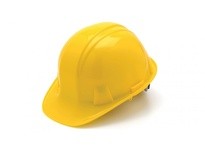 Pyramex HP14130 Yellow SL Series Cap Style Hard Hat Standard Shell 4-Point Ratchet SuspensionYellow SL Series Cap Style Hard Hat