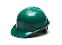 Pyramex HP14135 Green SL Series Cap Style Hard Hat Standard Shell 4-Point Ratchet SuspensionGreen SL Series Cap Style Hard Hat S