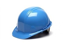 Pyramex HP14162 Light Blue SL Series Cap Style Hard Hat Standard Shell 4-Point Ratchet SuspensionLight Blue SL Series Cap Style 