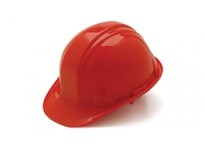 Pyramex HP16020 Red SL Series Cap Style Hard Hat Standard Shell 6-Point Snap Lock SuspensionRed SL Series Cap Style Hard Hat Sta
