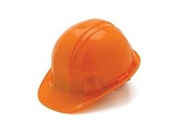 Pyramex HP16140 Orange SL Series Cap Style Hard Hat Standard Shell 6-Point Ratchet SuspensionOrange SL Series Cap Style Hard Hat