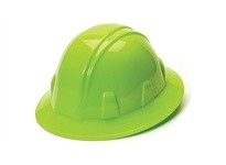 Pyramex HP24131 Hi Vis Lime SL Series Full Brim Hard Hat 4-Point Ratchet SuspensionHi Vis Lime SL Series Full Brim Hard Hat 4-Po
