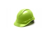 Pyramex Ridgeline HP46131 Hi Vis Lime Cap Style Hard Hat | 6-Point Ratchet Suspension