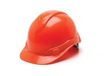 Pyramex Ridgeline HP46141 Hi Vis Orange Cap Style Hard Hat 6-Point Ratchet SuspensionRidgeline Hi Vis Orange Cap Style Hard Hat 