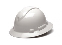 Pyramex Ridgeline HP54110 White Full Brim Hard Hat Full Brim 4-Point Ratchet SuspensionRidgeline White Full Brim Hard Hat Full B