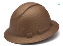 Pyramex Ridgeline HP54118 Copper Pattern Hard Hat | Full Brim Safety Gear