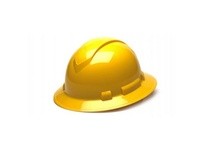 Pyramex Ridgeline HP54130 Yellow Full Brim Hard Hat | Durable Safety Gear