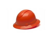 Pyramex Ridgeline HP54141 HI Vis Orange Full Brim Hard Hat 4-Point Ratchet SuspensionRidgeline HI Vis Orange Full Brim Hard Hat 
