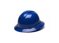 Pyramex Ridgeline HP54160 Blue Full Brim Hard Hat 4-Point Ratchet SuspensionRidgeline Blue Full Brim Hard Hat 4-Point Ratchet Su