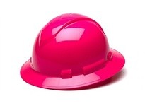 Pyramex Ridgeline HP54170 Hi Vis Pink Full Brim Hard Hat 4-Point Ratchet SuspensionRidgeline Hi Vis Pink Full Brim Hard Hat 4-Po