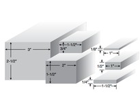 System Plast HS-0812-10 Rectangular Wear Strip | Durable White UHMW-PE