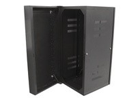 Hubbell Wiring HSQ36S36 CABINET QUADCAB WALLMNT 3'HX36"D SOL BK