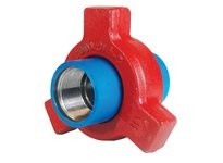 DIXON HU1002300BW 3" FORGED STL BUTTWELL HAMMER UNION 1002 SERIES BLUE SUB RED NUT