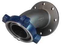 Dixon HUM206400FLG-45 4" Male Hammer Union x 125# Flange 45° ElbowNut & Buna O'RingFig 206