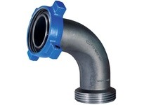 Dixon HUMF20640080 One-Piece Female x Male Hammer Union 80° Elbow Adapter