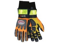 MCR HV200XL ForceFlex Hi Vis Clarino Synthetic Leather Water/Wind Resistant Bladder 3M Thinsulate Lining Rough Kevlar Pa