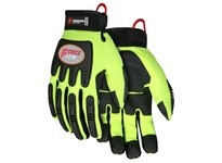 MCR HV300XXL ForceFlex Dry Grip Clarino Synthetic Leather | Hi-Vis Gloves