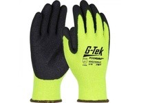HVG700SLC/L PosiGrip Black Crinkle Latex Palm Green Hi-Vis Liner