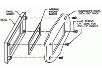 Red Lion Controls HWK30000 SUB CUB 2 PANEL BEZEL KT