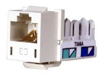 Hubbell Wiring HXJ3AL JACK HXJ CAT3 8POS UNI A/B AL