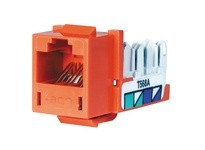 Hubbell Wiring HXJ5EOR JACK HXJ CAT5E 8POS UNI A/B | YarinInd