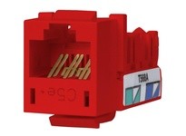 Hubbell Wiring HXJ5ER25 JACK HXJ CAT5E 8POS UNI A/B RD 25PK