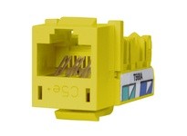 Hubbell Wiring HXJ5EY JACK HXJ CAT5E 8POS UNI A/B YL