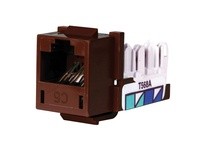 Hubbell Wiring HXJ6BN25 JACK HXJ CAT6 8POS UNI A/B BN 25PK | Industrial Supplies