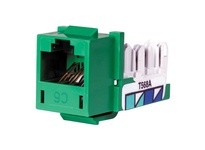 Hubbell Wiring HXJ6GN JACK HXJ CAT6 8POS UNI A/B GN | YarinInd