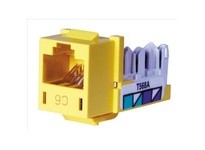 Hubbell Wiring HXJ6Y25 JACK HXJ CAT6 8POS UNI A/B YL 25PK