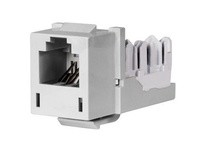 Hubbell Wiring HXJUW JACK HXJ 6POS USOC WH