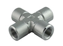 Superlok IFC-6N Female Cross 3/8"F NPT - 316 Stainless Steel | YarinInd