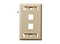 Hubbell Wiring IFP12GY PLATE WALLFLUSH1-G2PORTGY