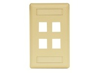 Hubbell Wiring IFP14EI PLATE WALLFLUSH1-G4PORTEI