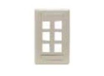 Hubbell Wiring IFP16TI PLATE WALLFLUSH1-G6PORTTI | High-Quality Industrial Supplies