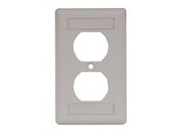 Hubbell Wiring IFP18OW Plate 1-G Cover for Duplex Receptacle | YarinInd
